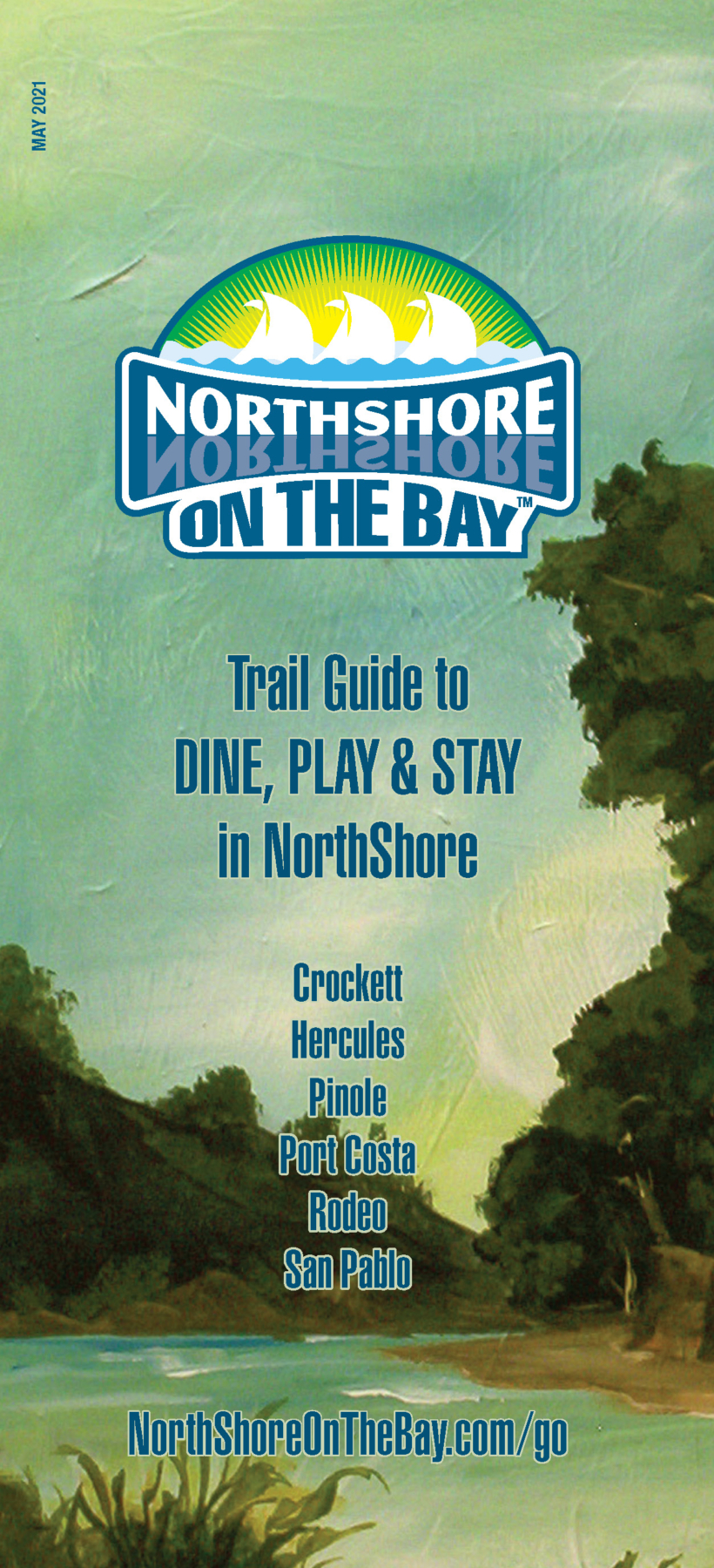 NorthShore on the Bay.TrailGuide.2021.cover art by Gwen McShepard